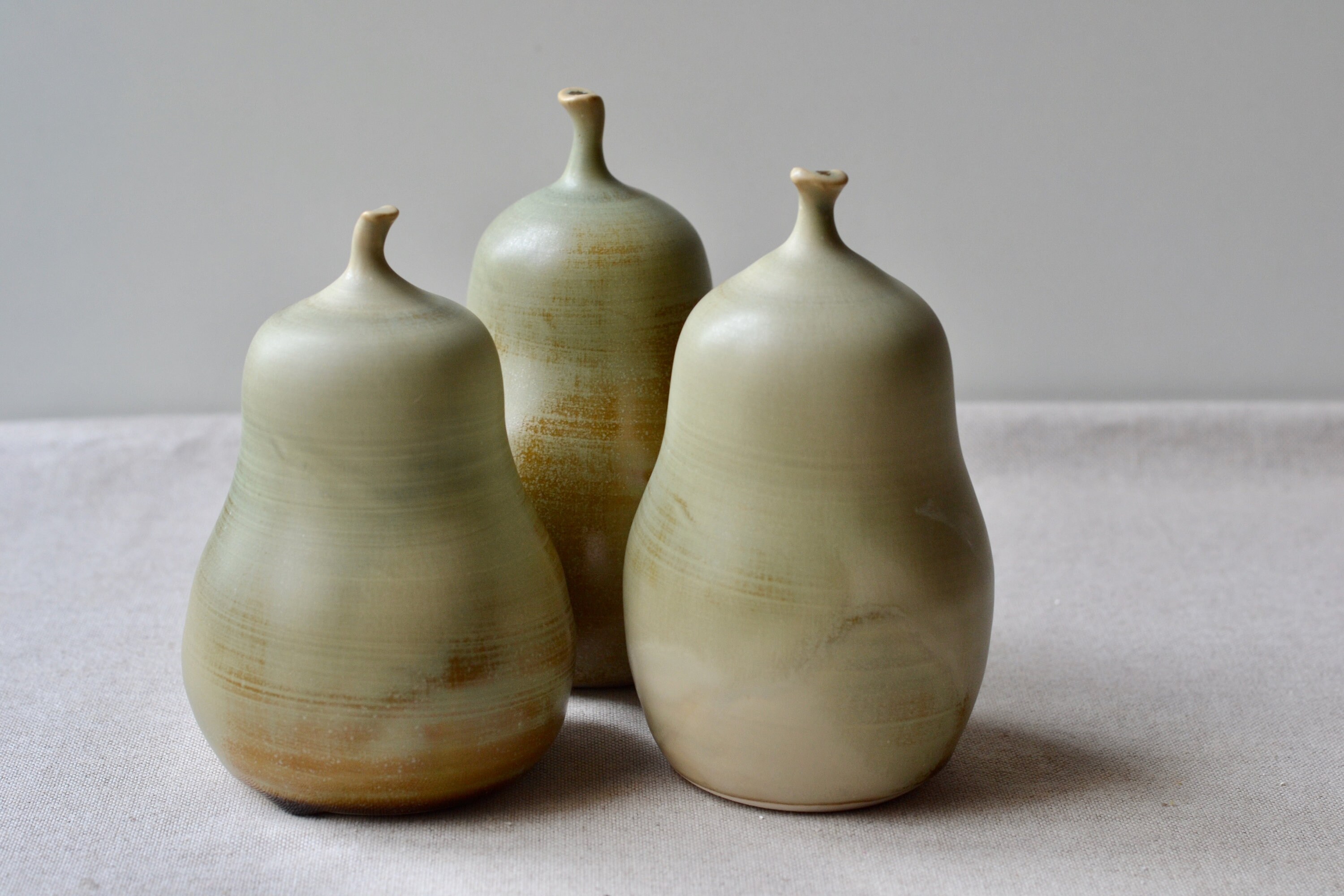 Large Green Pear Sculpture Ceramic Fruit Decor Handmade Etsy