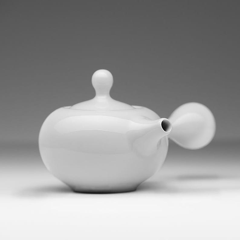 Orange Kyusu Teapot with Infuser: Modern Japanese Stoneware image 11