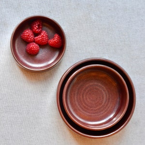 Mixing Bowls Set, Set Of 3 Nesting Bowls, Ceramic Bowls, Hosting Decor, Serving Bowls, Stoneware Bowls, Salad Bowls, Fruit Bowls, Rustic