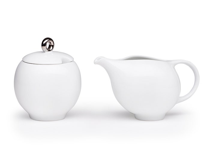 Eva Milk And Sugar Set Ceramic Creamer And Sugar Bowl With Etsy