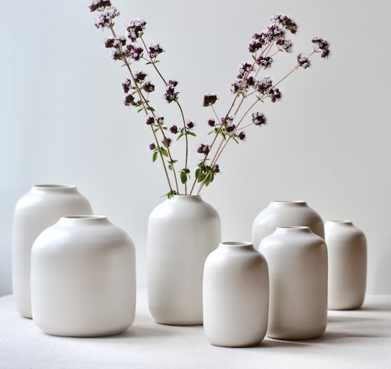 große schwarze vase INGVARD Ø25xH30cm Ton Trinkflasche Glas mit Neoprenhülle