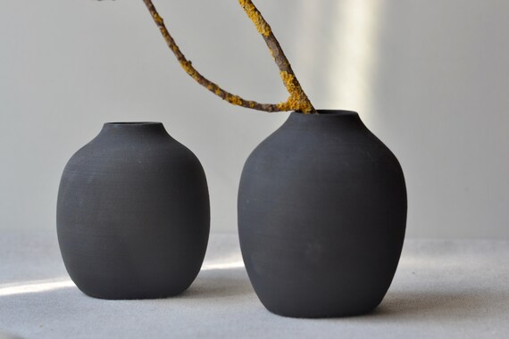 Ikebana Vase in White Matte Japandi Vase Minimalist: 