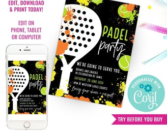Pizza Party Birthday Invitation - Etsy