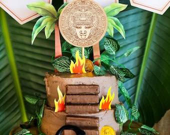 Boy Birthday Party Explorer Cake Topper Adventure Party Cake Topper Jungle Party Cake Topper Instant Download