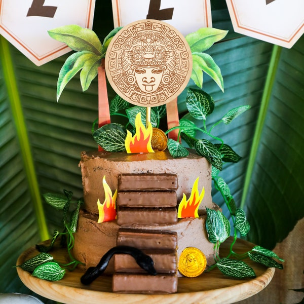 Explorer Party Cake Topper - Adventure Party Cake Topper - Jungle Party Cake Topper - Instant Download