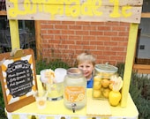 Lemonade Stand Printable Decor DIY Lemonade Stand Party Home Lemonade Signs Neighborhood Lemonade Instant Download Edit File in Adobe Reader