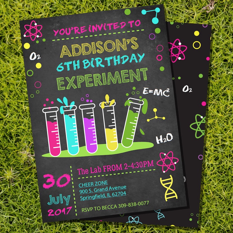 Science Experiment Party Printable Set Pink Science Party Science Party for Girls Instant Download and Edit at home with Adobe Reader image 5