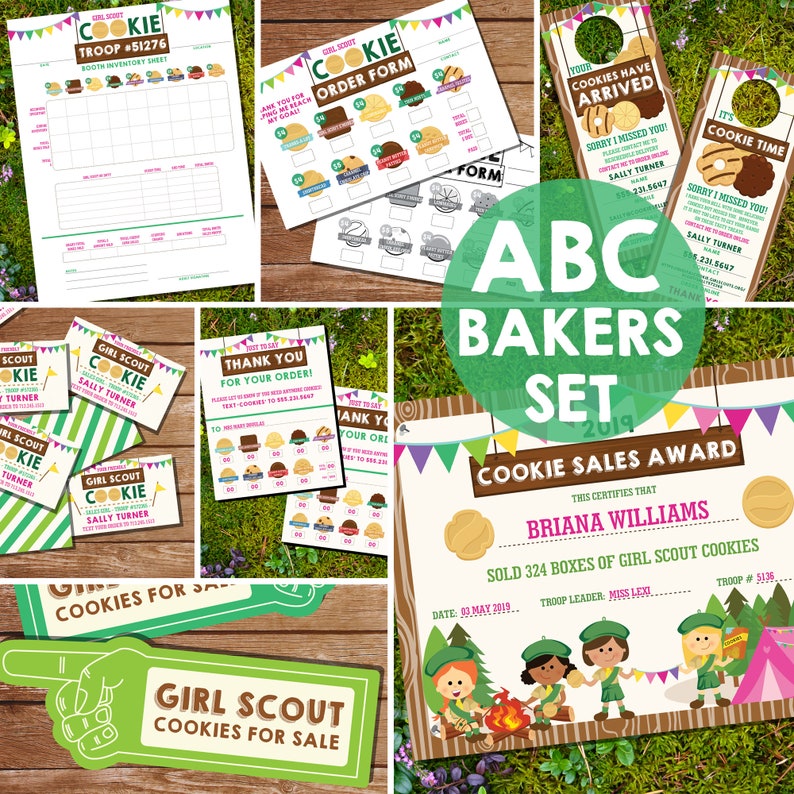 Girl Scout Cookie Printables Girl Scout Cookie Seller | Etsy