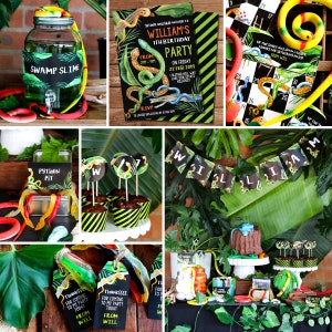 Snake Party Printable Decorations Snake Party Decor Reptile Party  Printables Instant Download and Edit File at Home With Adobe Reader -   Canada