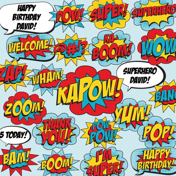Superhero Photo Booth Props - Superhero Party Decorations - Superhero Party Signs - Instant Download and Editable File