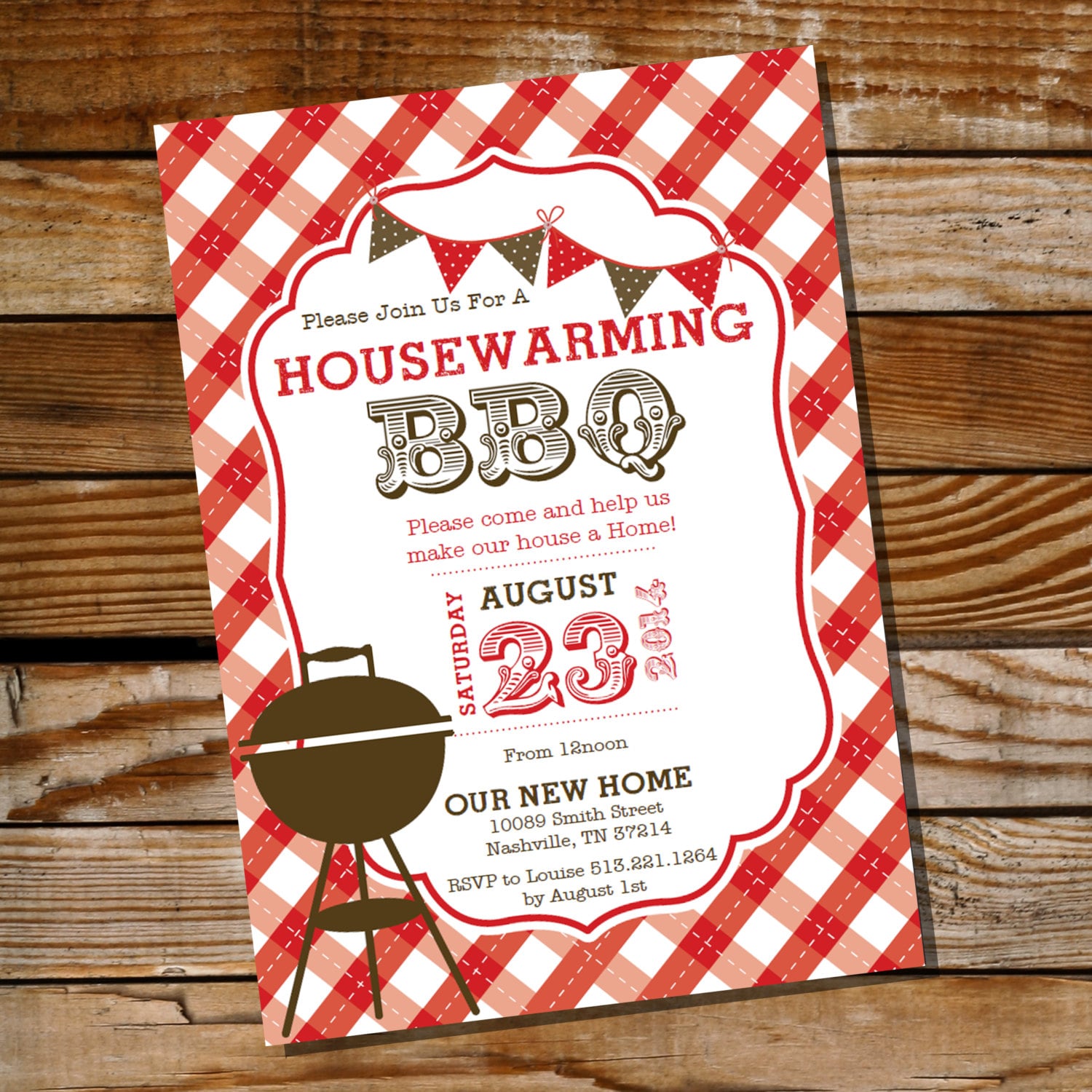 housewarming bbq invitation housewarming party etsy housewarming bbq invitation
