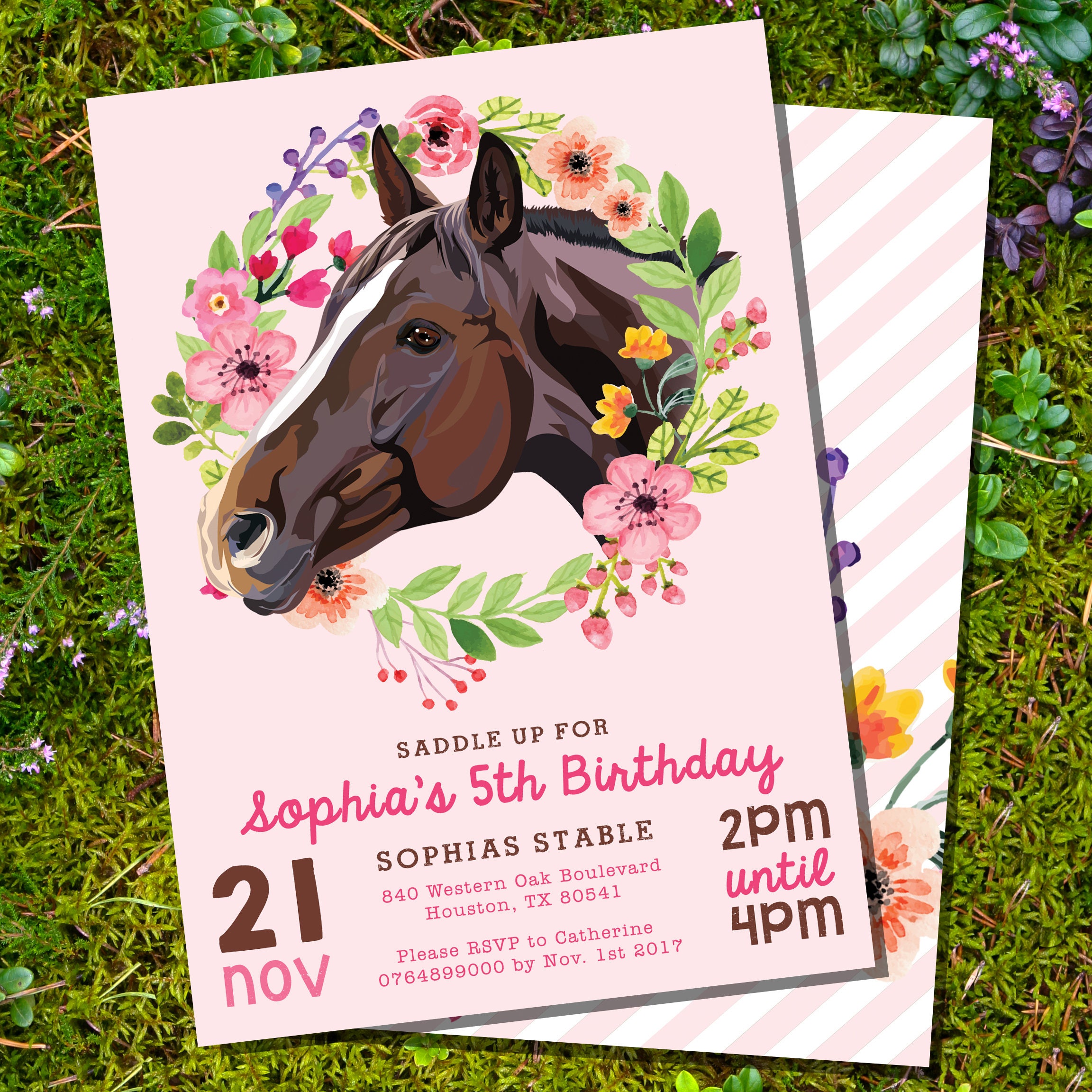 horse-party-invitation-horse-birthday-party-invitation-etsy