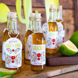 Mexican Party Favors Fiesta Tequila Favor Tags Mexican Fiesta Party Favor Fiesta Favors Instant Download Edit in Adobe Reader