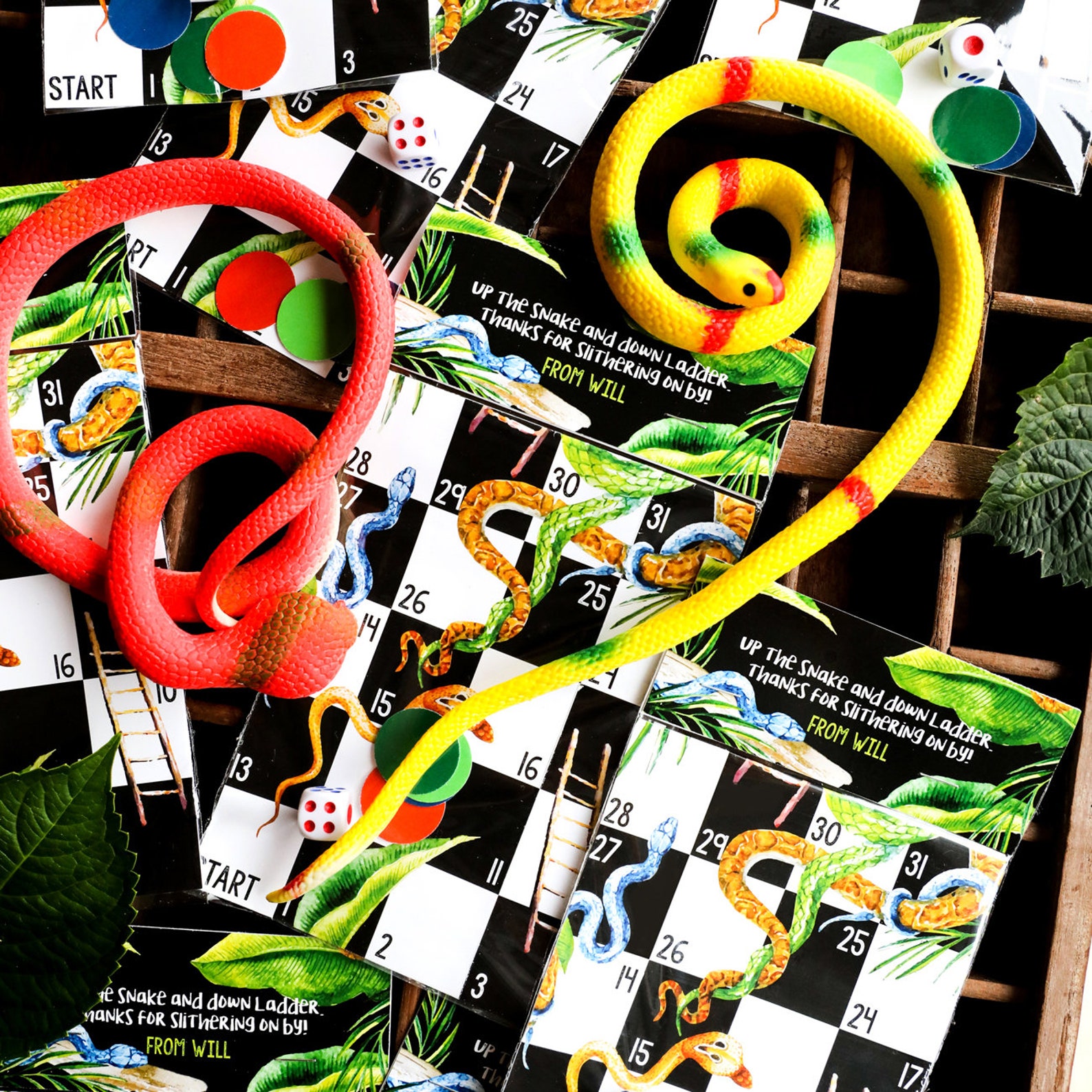 Snake Party Printable Decorations Snake Party Decor Etsy