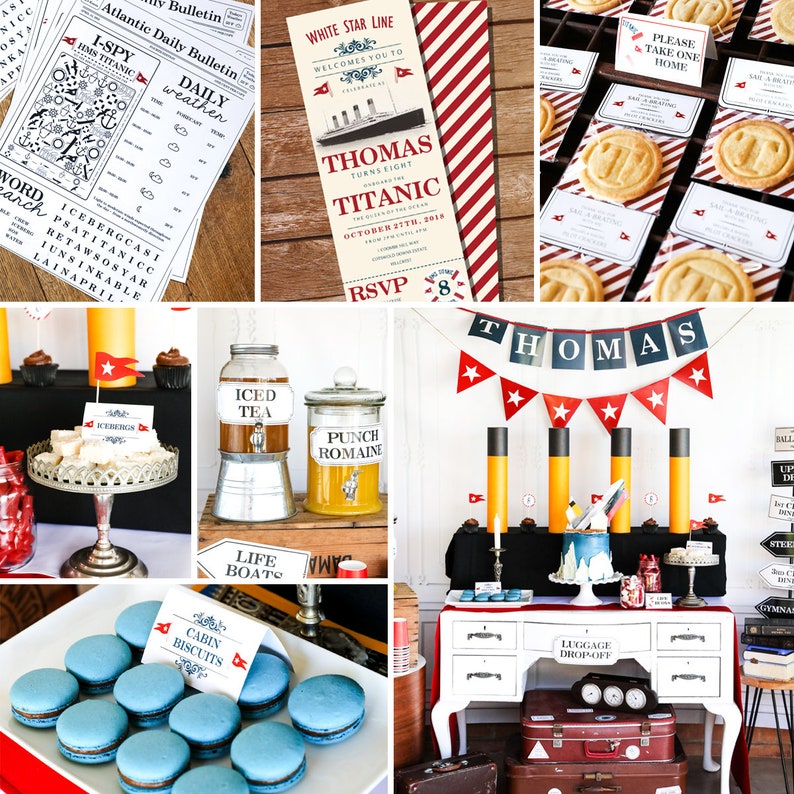 Titanic Party Decorations Vintage Titanic Party Decor Etsy