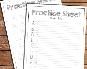 Kids Sight Words Activity - Printable Learn To Write Sheets - Printable Practice Sheets - Instant Download - Print at Home