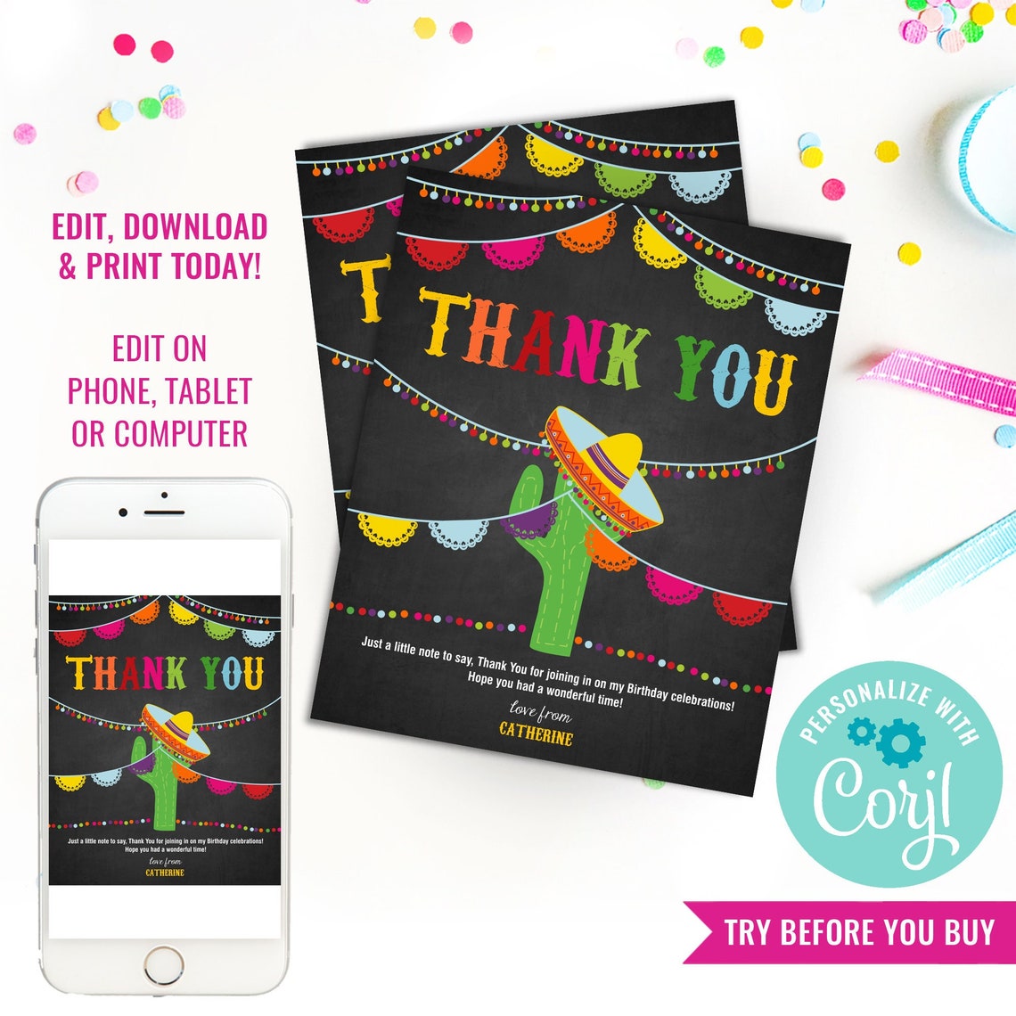 Mexican Fiesta Thank You Cards Chalkboard Thank You Cards Etsy mexican-fiesta-thank-you-cards-chalkboard-thank-you-cards-etsy