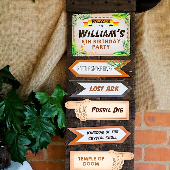 Explorer Party Directional Sign - Adventure Party Printable Welcome Sign - Instant Download and Edit File at home with Adobe Reader Il_570xn