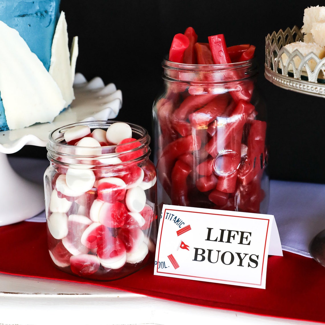 Titanic Party Decorations Titanic Party Food Labels Etsy