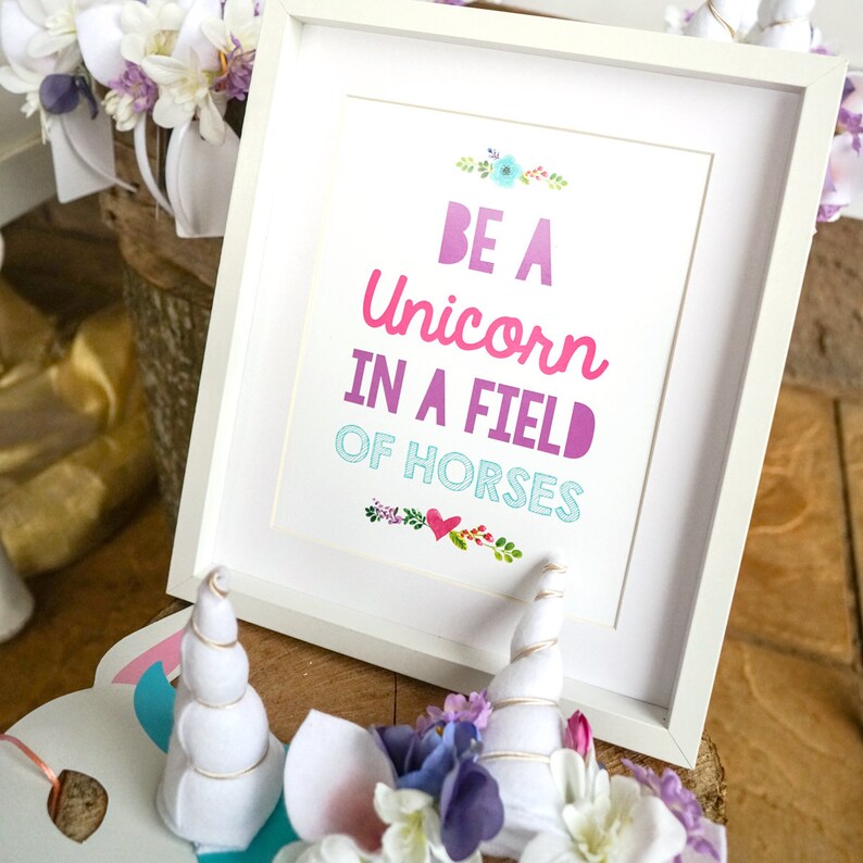 Unicorn Birthday Party Decorations Unicorn Party Decor Etsy