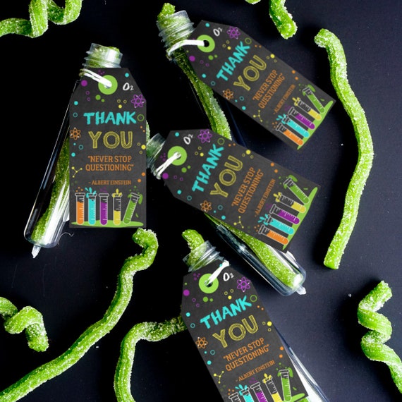 Science Experiment Party Favor Tags - Science Party Favors - Science Party Printable Favors - Instant Download and Edit at home Il_570xn