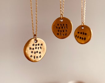 open heart necklaces