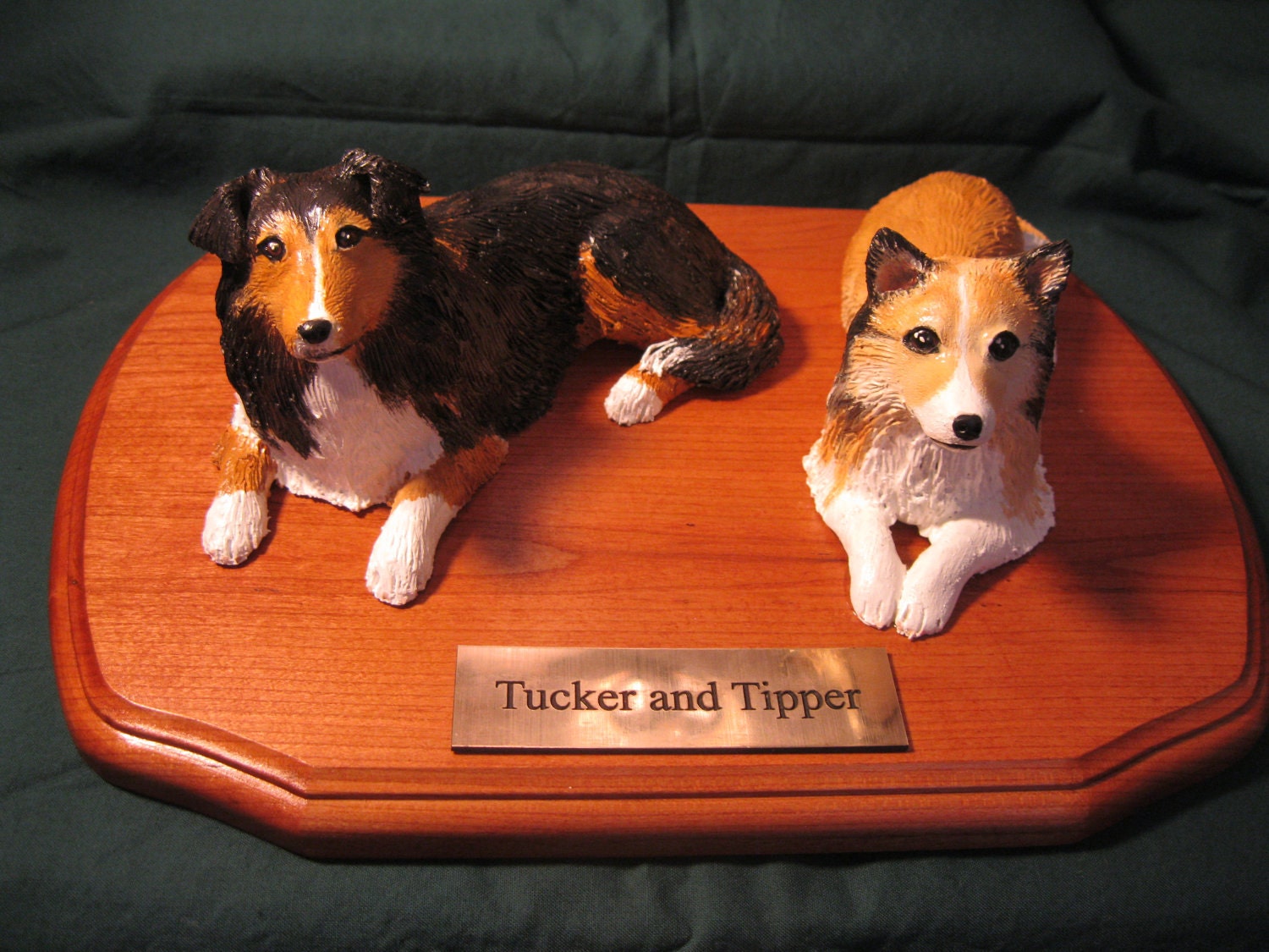 personalized dog statue