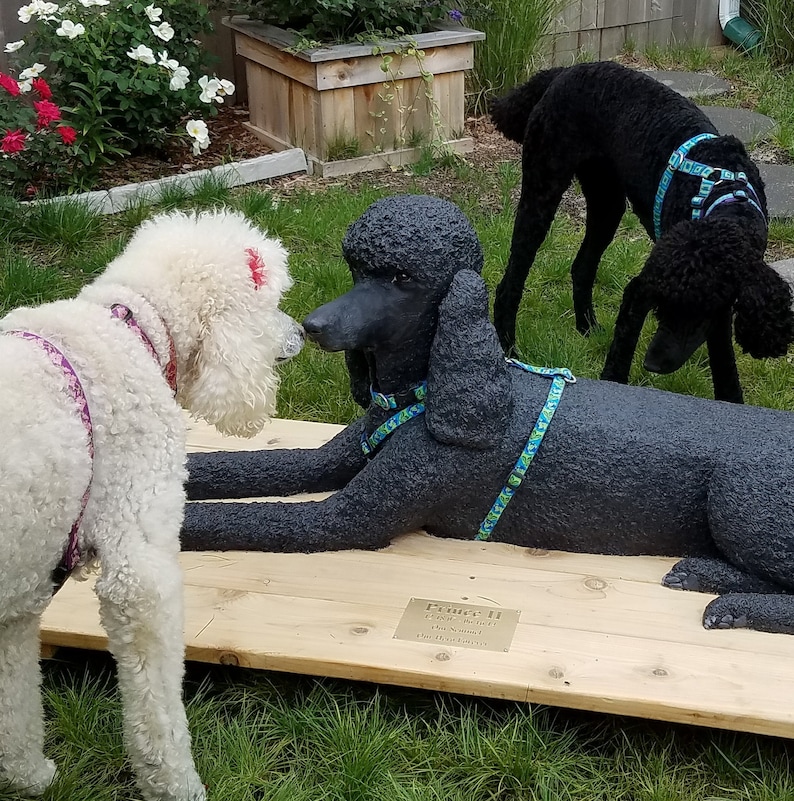resin dog statues life size