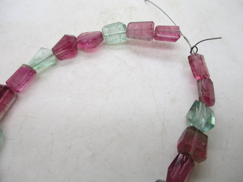 Gem Grade BIG 10-12 MM 21 Pcs Crystalised hand polished Multicolor Tourmaline Beads Strands Afghanistan T197