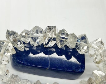 7 Inches Herkimer Diamond Quartz Type Beads Bracelet  Pakistan Hrt2