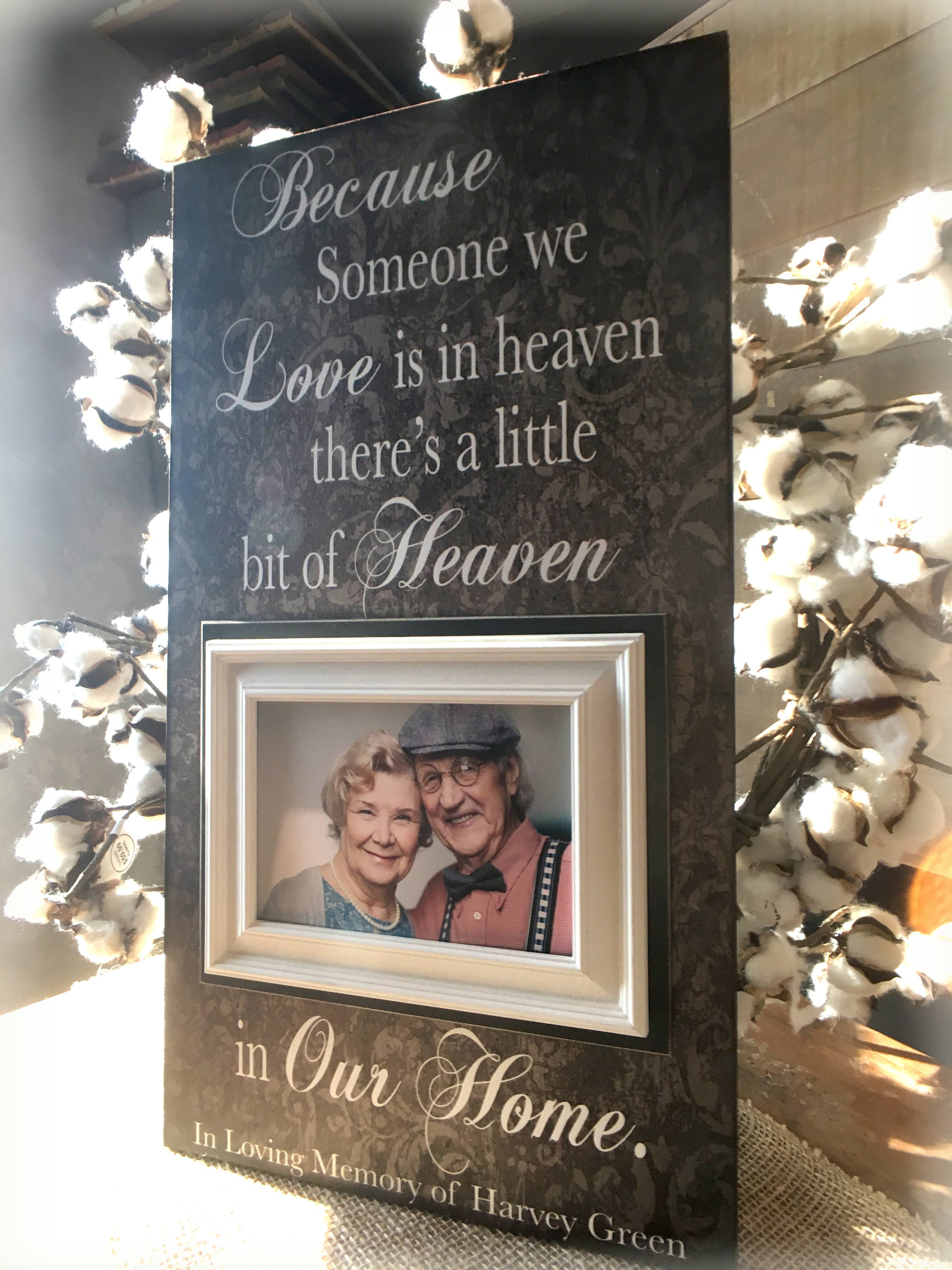 Lost Loved One Memorial Frame Bereavement Gift Memory Etsy