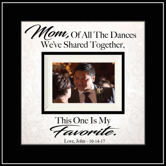 mother son wedding picture frame