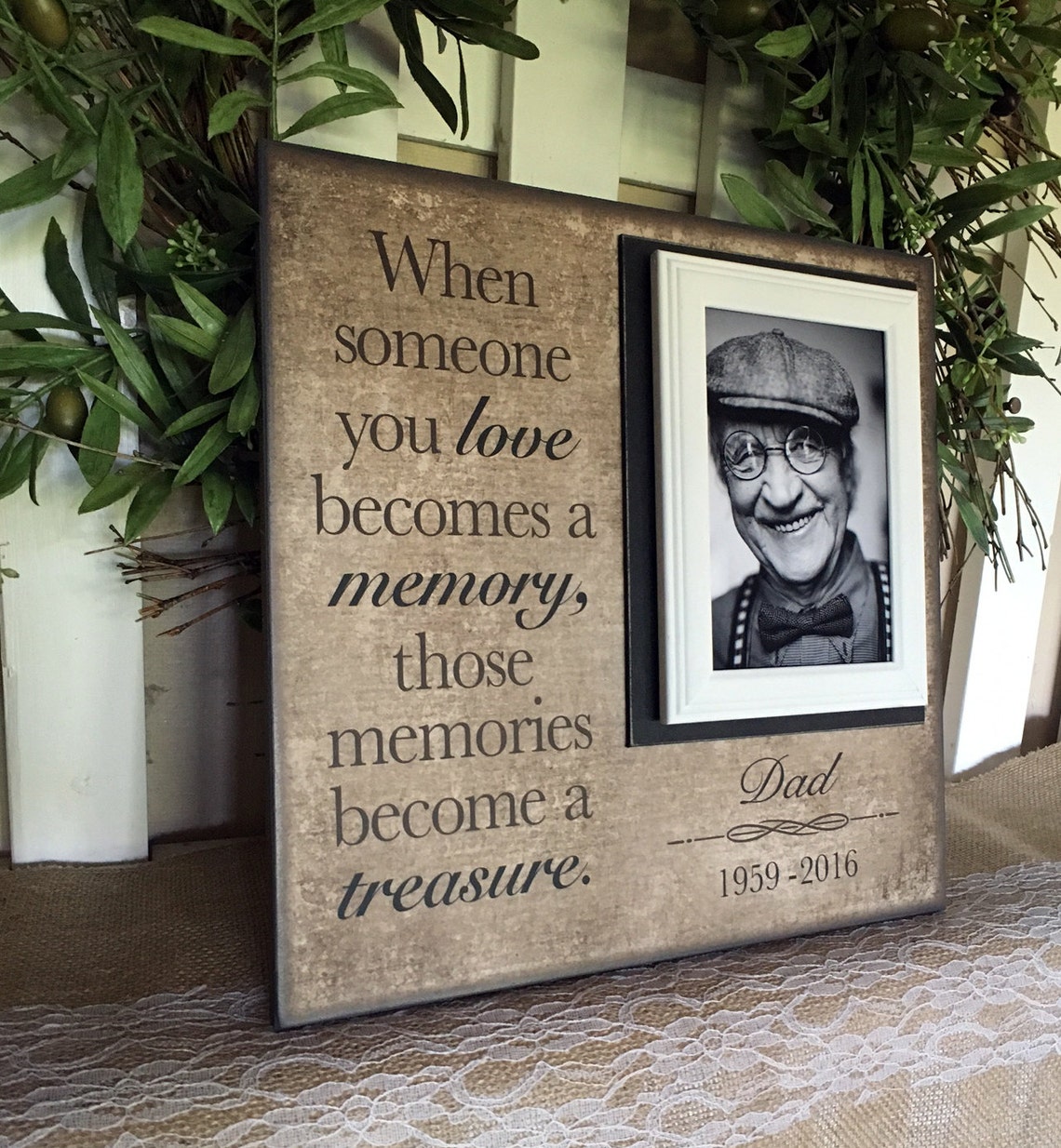 In Memory Frame Lost Loved One Photo Memorial Those Memories Etsy