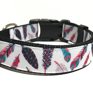 Feather Dog Collar - Adjustable Dog Collar