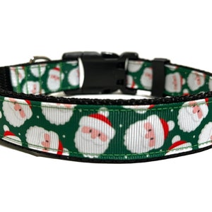 Hundehalsband Weihnachten - Verstellbares Hundehalsband - Weihnachtsmann