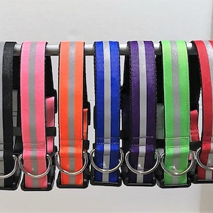 Reflective Dog Collar - Adjustable Dog Collar - Safety Dog Collar