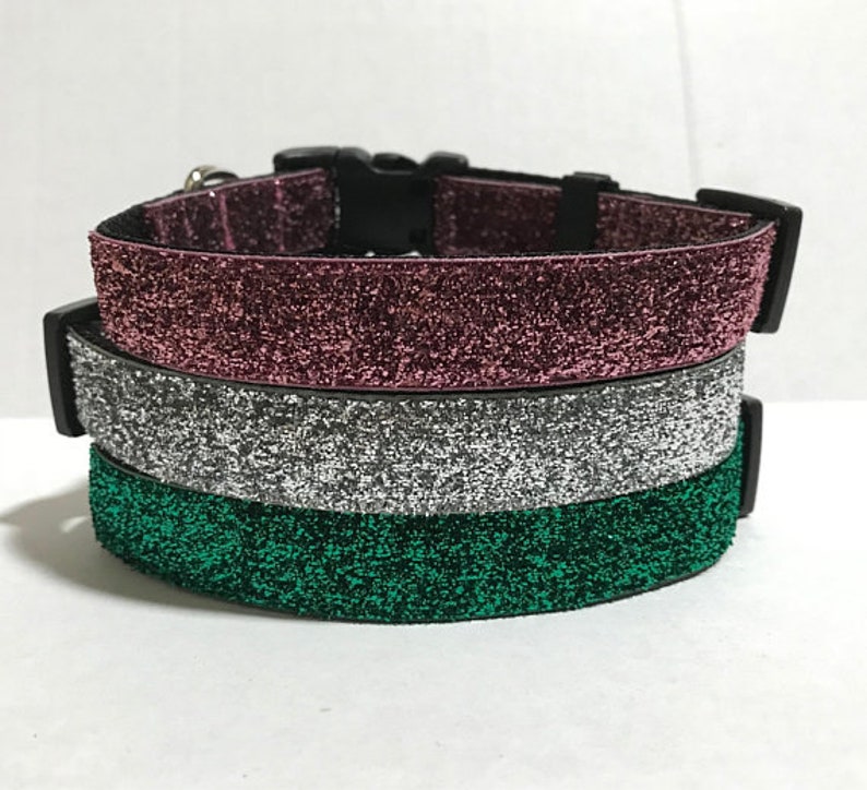 Glitter Dog Collar Adjustable Dog Collar Sparkly Dog Etsy