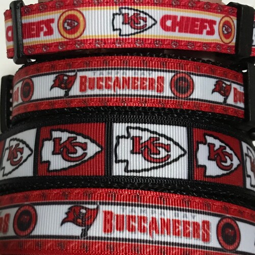 Kansas City Chiefs Dog Collar Etsy