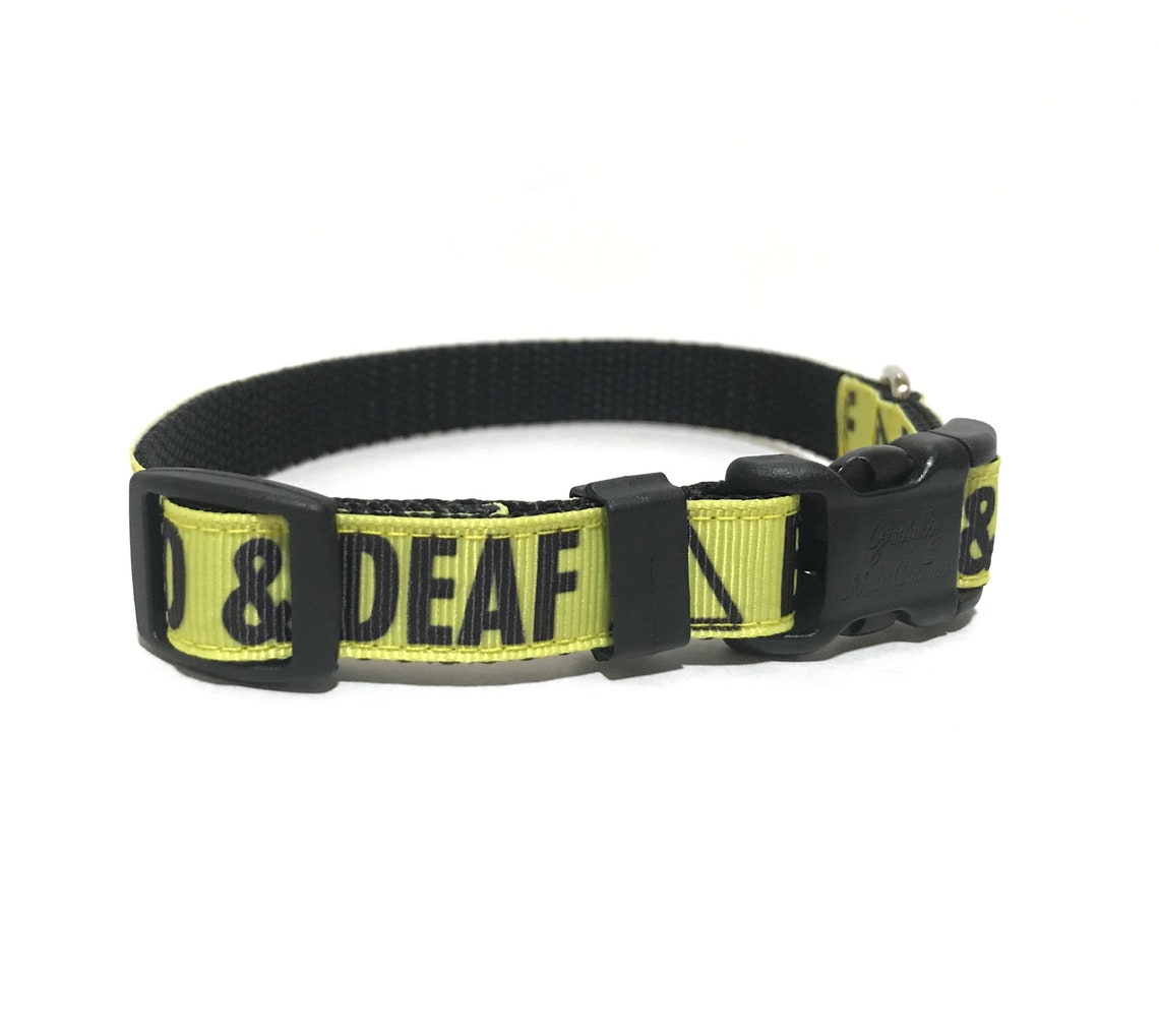 BLIND & DEAF Dog Collar Adjustable Dog Collar 5/8 Etsy UK