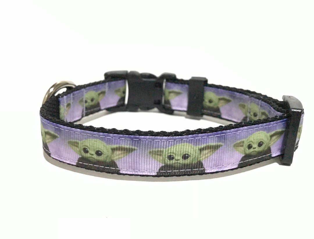Star Wars Dog Collar Adjustable Dog Collar Baby Yoda 3/4 Etsy