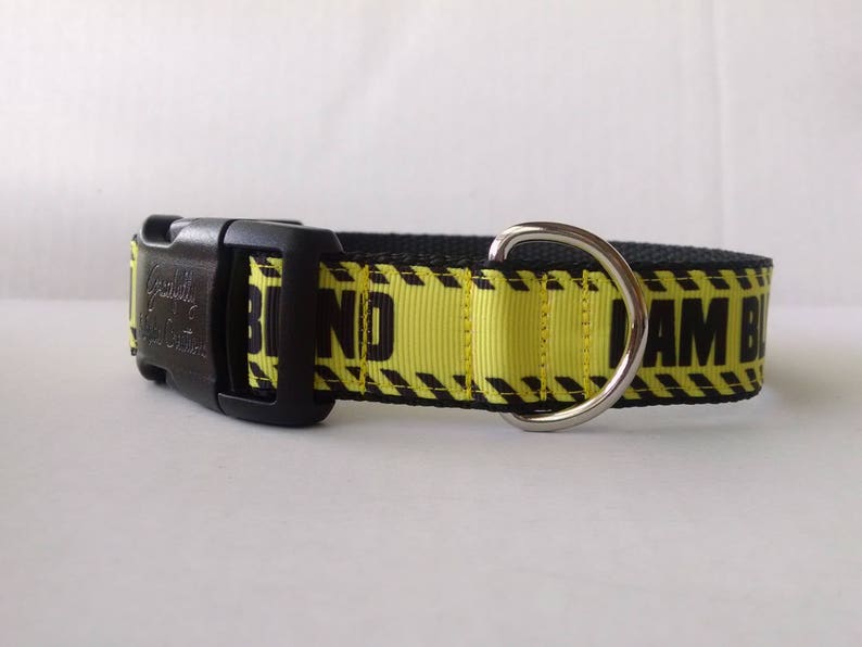 I AM BLIND Dog Collar Adjustable Dog Collar image 2