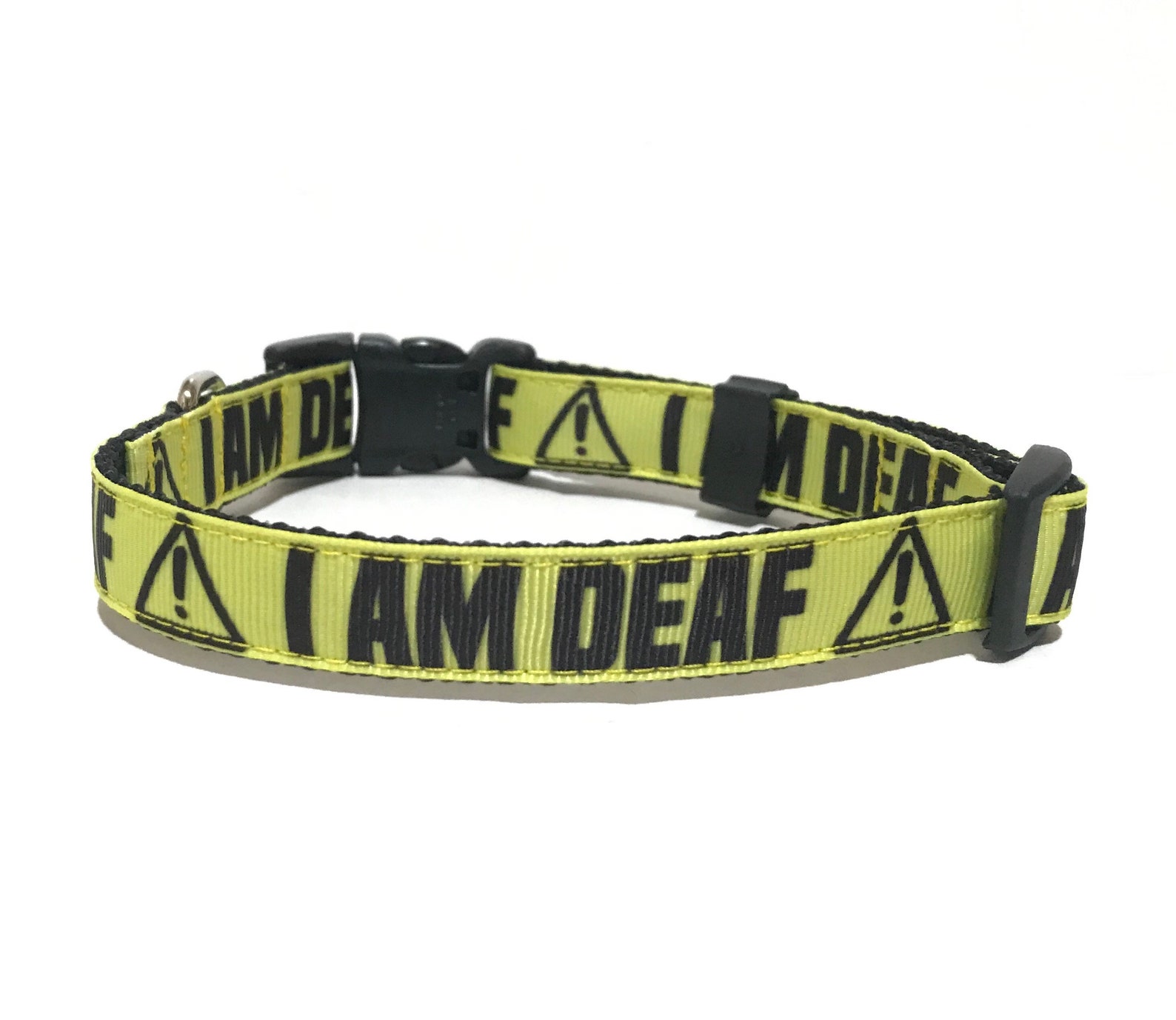 I AM DEAF Dog Collar Adjustable Dog Collar 5/8 Etsy