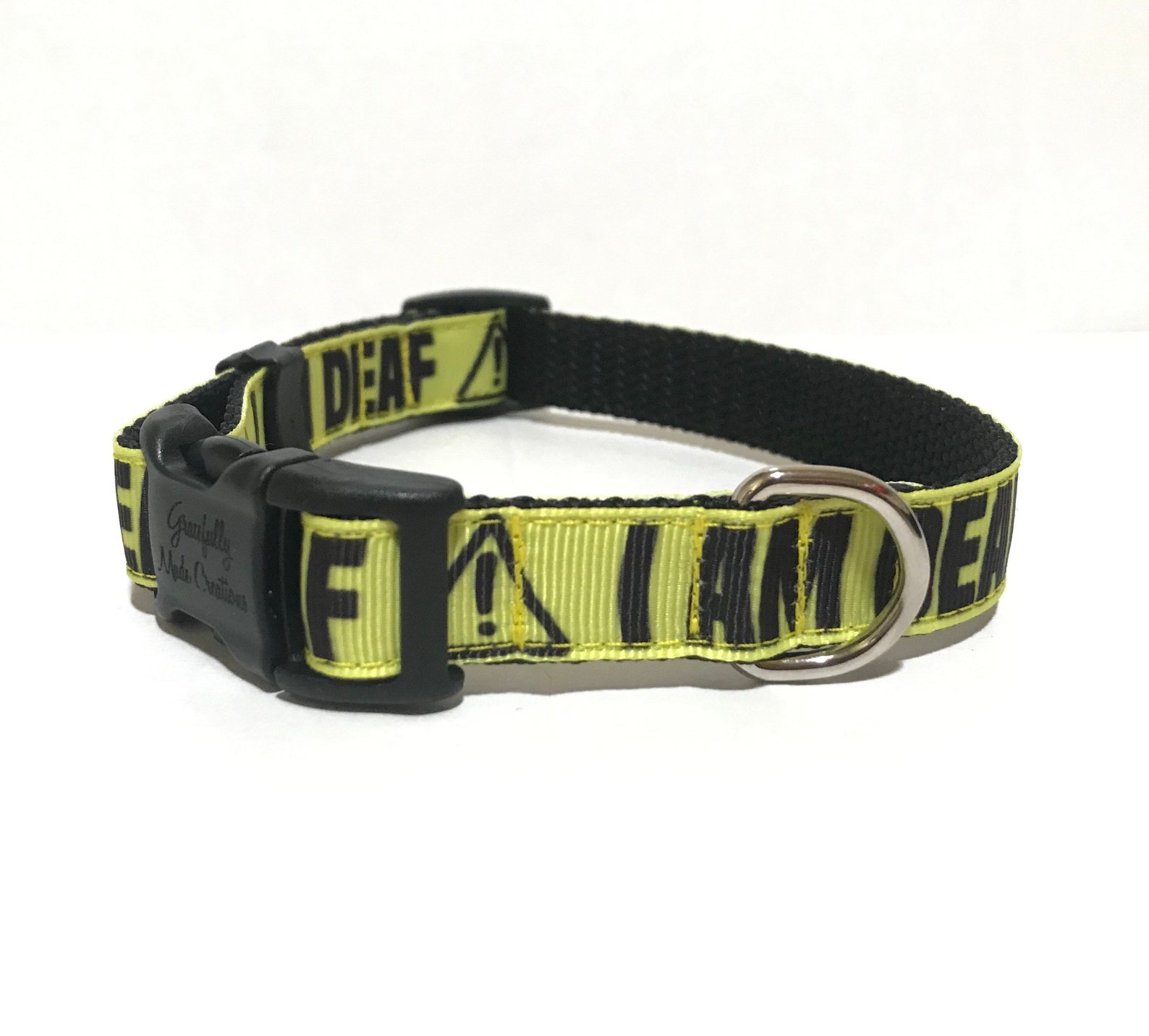 I AM DEAF Dog Collar Adjustable Dog Collar 5/8 Etsy