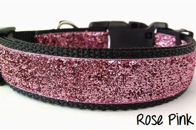 Glitter Dog Collar Adjustable Dog Collar Sparkly Dog Collar Sparkles Dog Collar Sparkle Dog Collar image 3