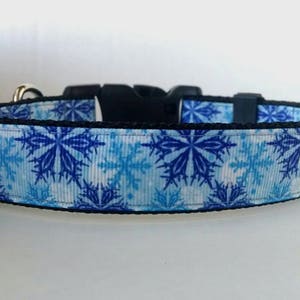 Snowflake Hundehalsband - Verstellbares Hundehalsband - Snow, Winter, Holiday