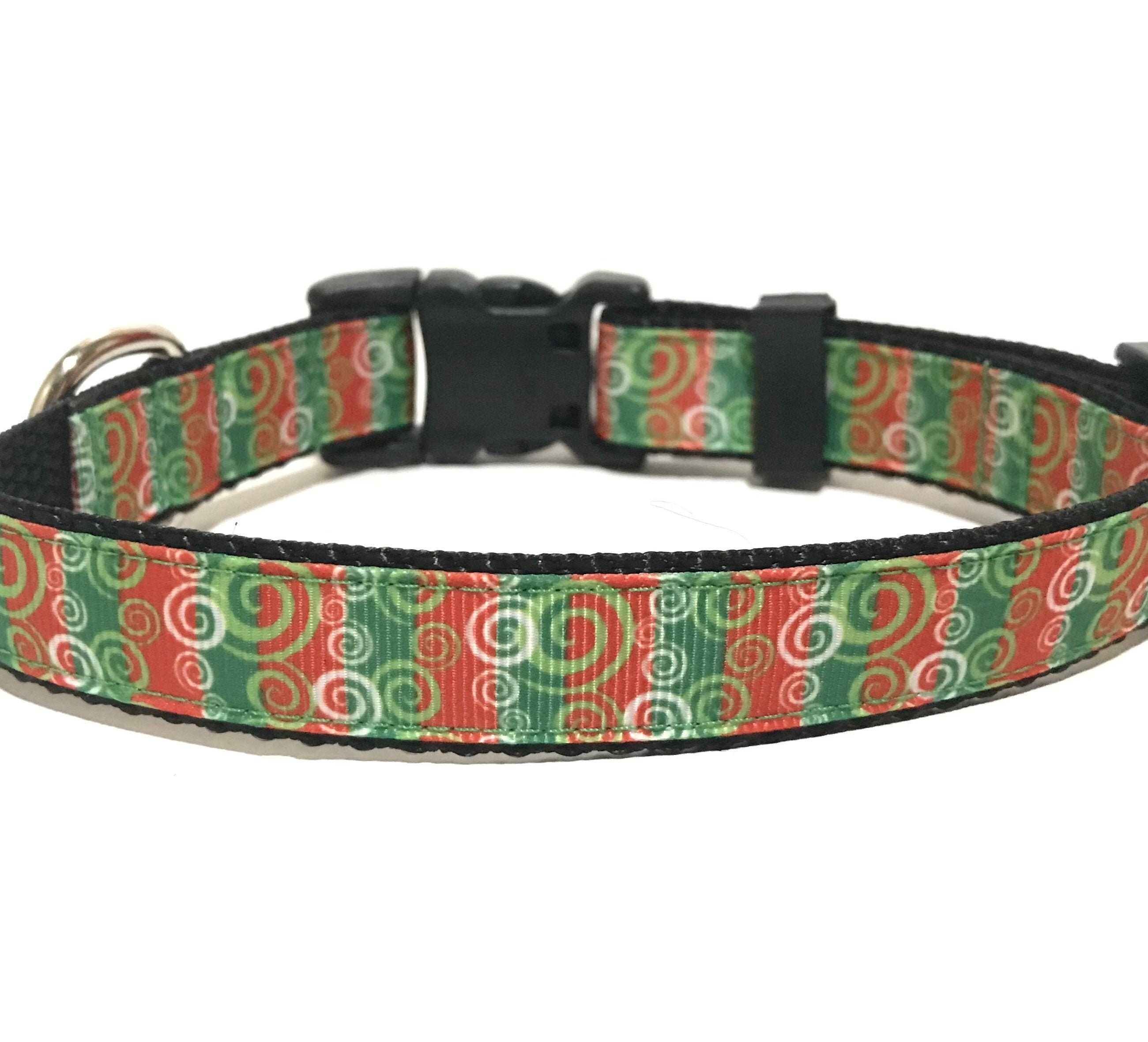 Christmas Dog Collar Adjustable Dog Collar Christmas Etsy