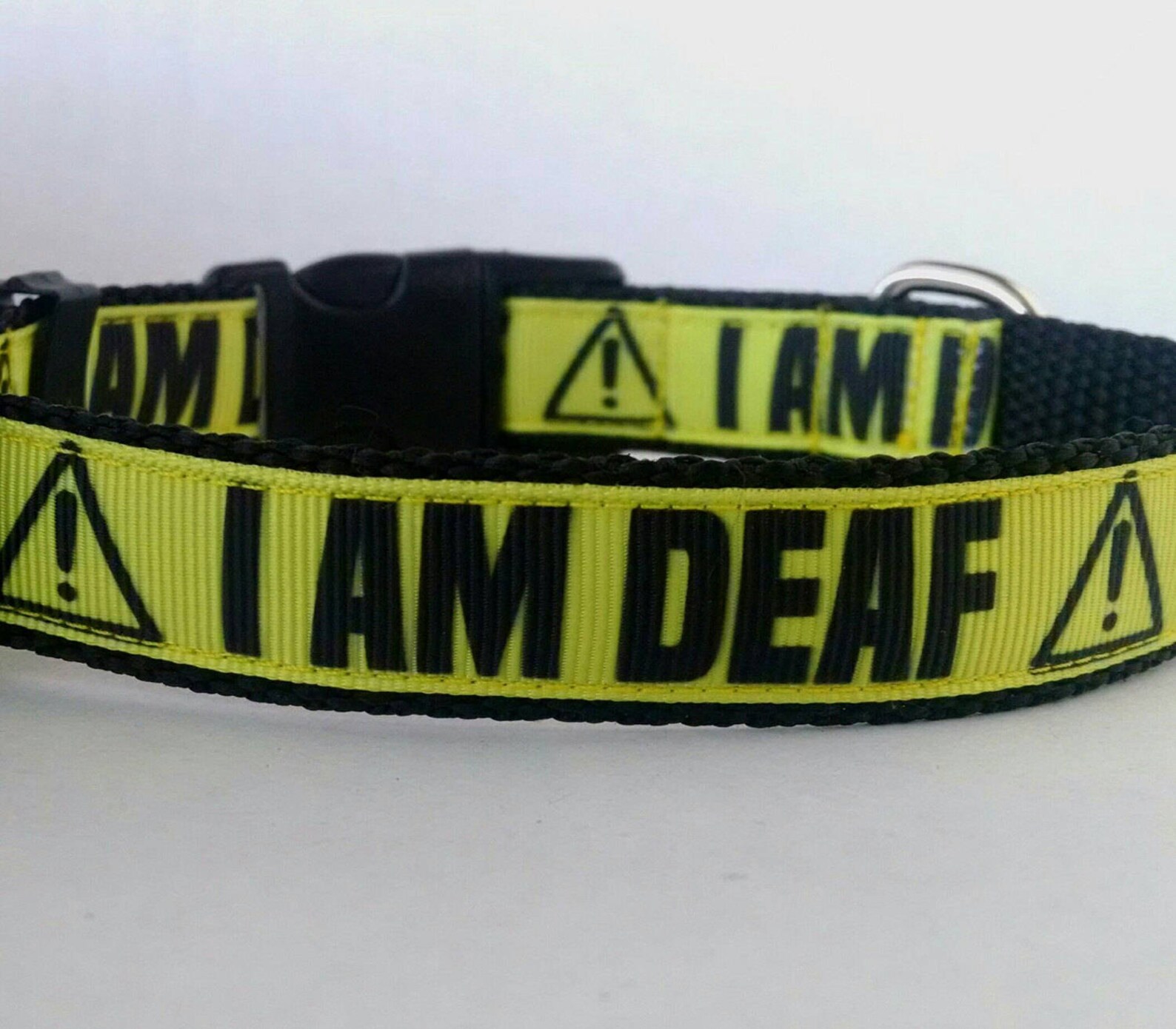 I AM DEAF Dog Collar Adjustable Dog Collar 3/4 Etsy