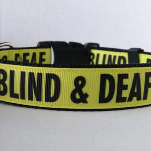 BLIND & DEAF Dog Collar - Adjustable Dog Collar