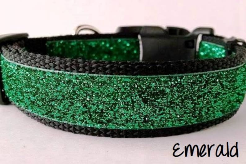 Glitter Dog Collar Adjustable Dog Collar Sparkly Dog Etsy UK