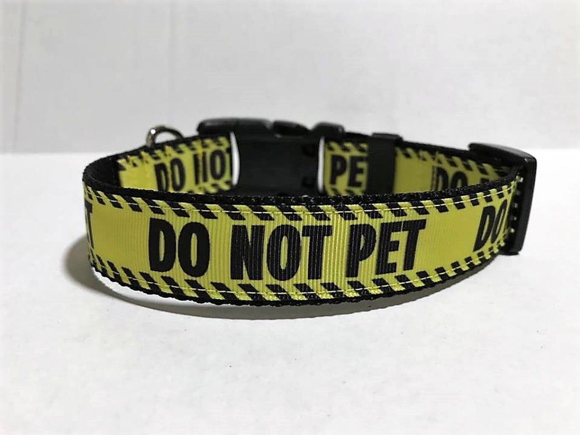 DO NOT PET Dog Collar Adjustable Dog Collar Etsy